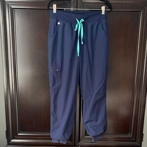 Figs Women's Navy Jogger Scrub Pants